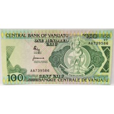 VANUATU 1982 . ONE HUNDRED 100 VATU BANKNOTE